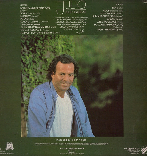 Julio Iglesias : Julio (LP, Comp)