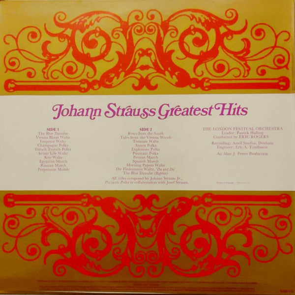 Johann Strauss Jr. : Johann Strauss Greatest Hits (LP, Comp)