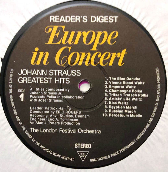 Johann Strauss Jr. : Johann Strauss Greatest Hits (LP, Comp)