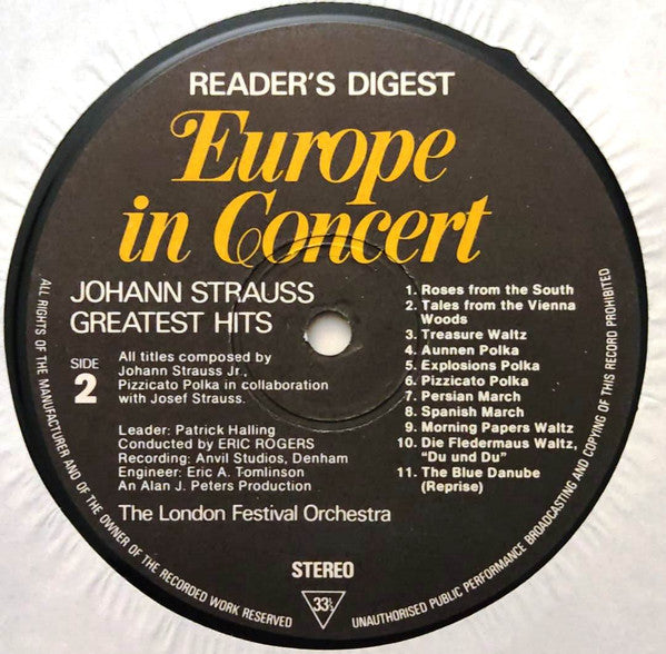 Johann Strauss Jr. : Johann Strauss Greatest Hits (LP, Comp)