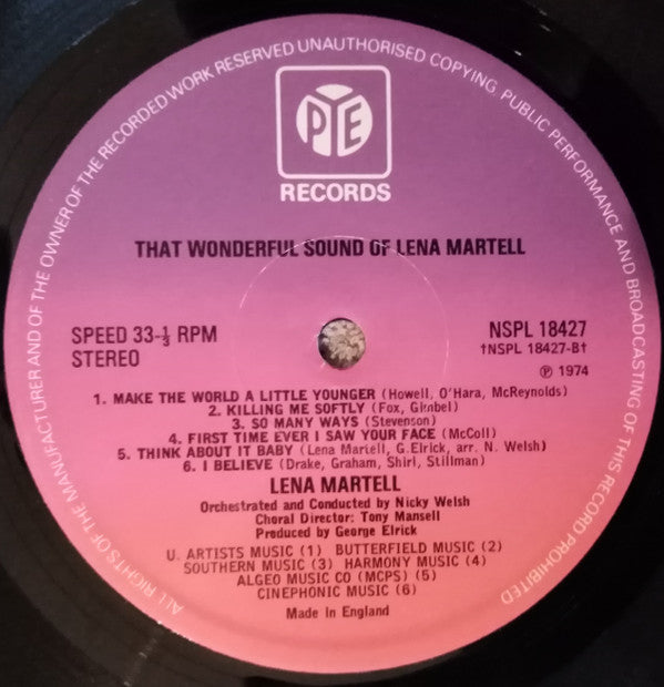 Lena Martell : That Wonderful Sound Of (LP, Album)