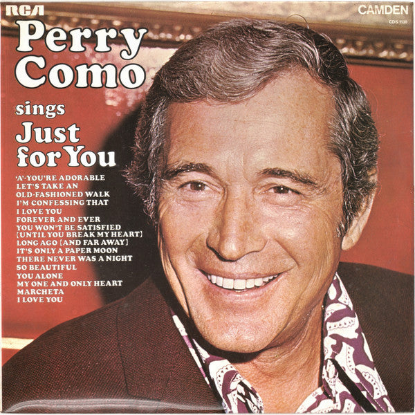 Perry Como : Perry Como Sings Just For You (LP, Album, RE)