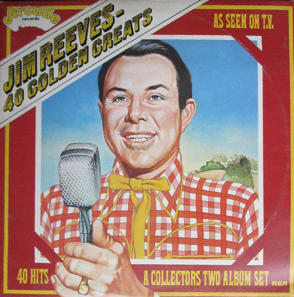 Jim Reeves : 40 Golden Greats (2xLP, Album, Comp, RM)