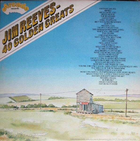 Jim Reeves : 40 Golden Greats (2xLP, Album, Comp, RM)