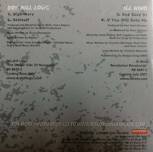 Dry Kill Logic / Ill Niño : New Shit Vol. 2 (CD, Promo)