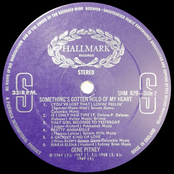 Gene Pitney : Something's Gotten Hold Of My Heart (LP, Comp)