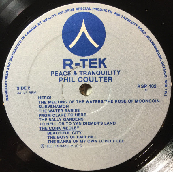 Phil Coulter : Peace & Tranquility (LP, Album)