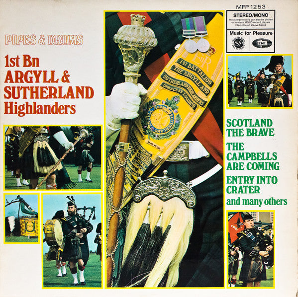 The Argyll And Sutherland Highlanders : Pipes & Drums (LP, Album)
