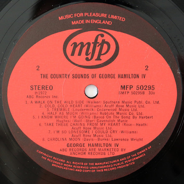 George Hamilton IV : The Country Sounds Of (LP, Comp, RE)