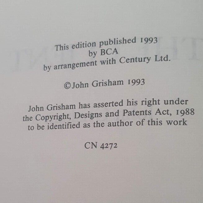 The Client by John Grisham Crime Thriller Hardback Novel 1993 FIRST BCA EDITION