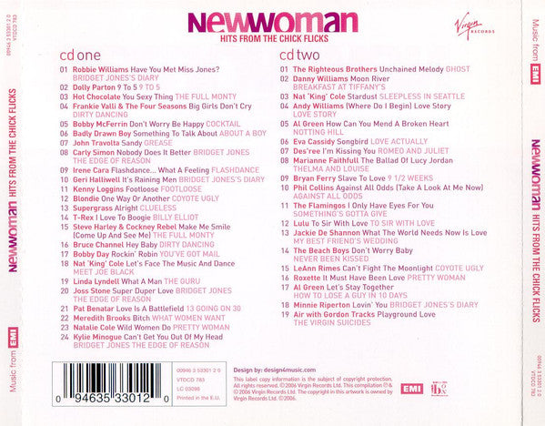 Newwoman Hits from Chick Flicks CD Album 2 x Discs