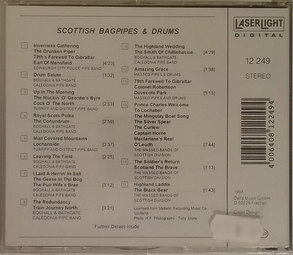 Scottish Bagpipes and Drums CD Album