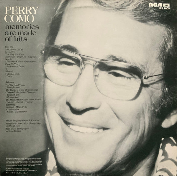 Perry Como : Memories Are Made Of Hits (LP, Comp)