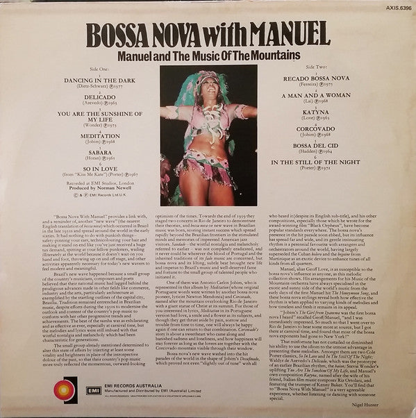 Manuel And His Music Of The Mountains : Bossa Nova With Manuel (LP, Comp)