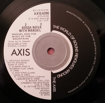 Manuel And His Music Of The Mountains : Bossa Nova With Manuel (LP, Comp)
