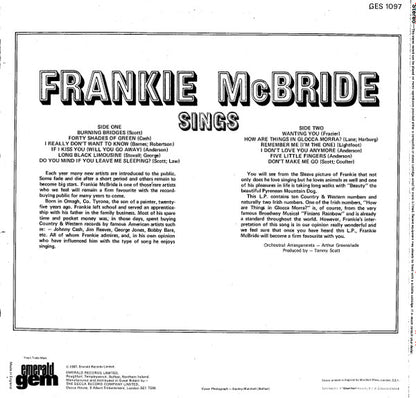 Frankie McBride : Frankie McBride Sings (LP, Album)