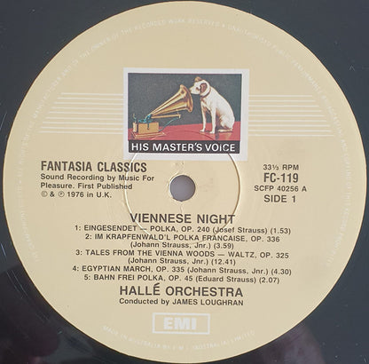 Hallé Orchestra Conductor James Loughran : Viennese Night With The Hallé (LP)