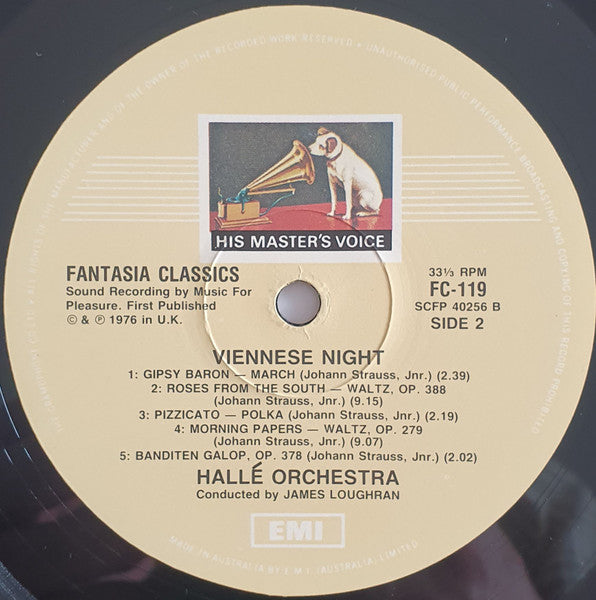 Hallé Orchestra Conductor James Loughran : Viennese Night With The Hallé (LP)