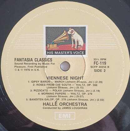 Hallé Orchestra Conductor James Loughran : Viennese Night With The Hallé (LP)