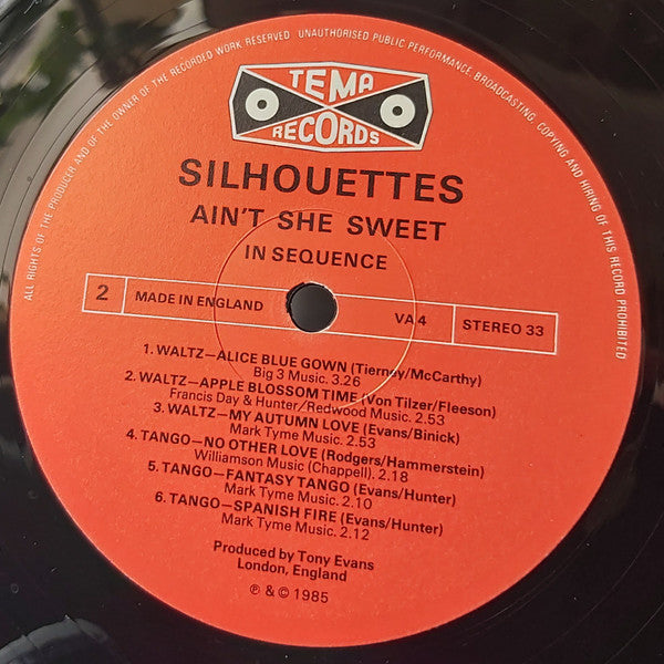 Silhouettes (15), The : Ain't She Sweet ! (LP)