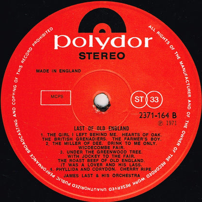 James Last : Last Of Old England (LP, Album)