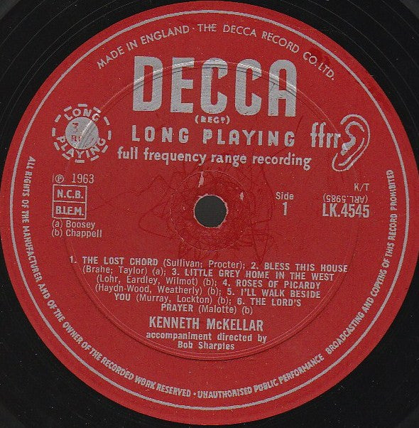 Kenneth McKellar : Favourite Ballads And Songs (LP, Album, Mono)