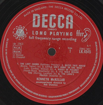 Kenneth McKellar : Favourite Ballads And Songs (LP, Album, Mono)
