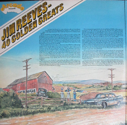Jim Reeves : 40 Golden Greats (2xLP, Album, Comp, RM)