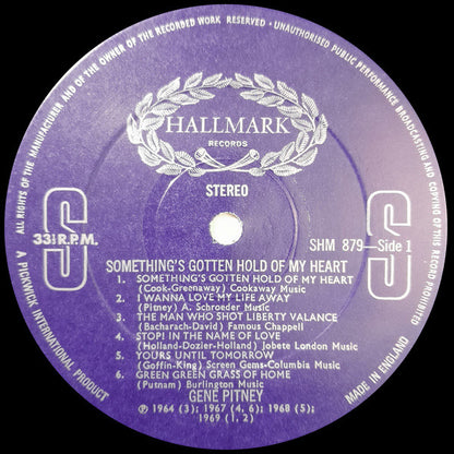 Gene Pitney : Something's Gotten Hold Of My Heart (LP, Comp)