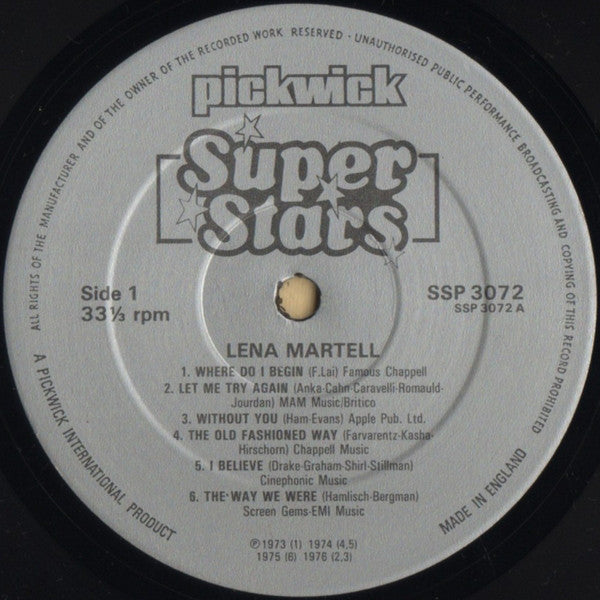 Lena Martell : Lena Martell (LP, Comp)