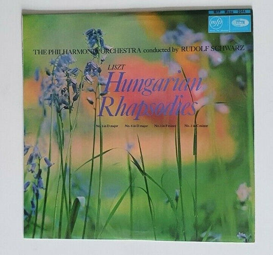 EMI Liszt Hungarian Rhapsodies Philharmonic Orchestra Schwarz Vinyl Record LP