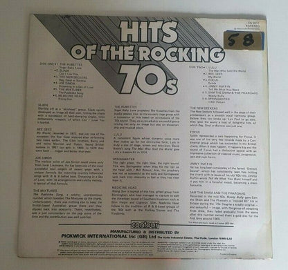 Hits Of The Rocking 70s Vinyl LP Record Bee Gees Slade Lulu Rubettes | FREE POST