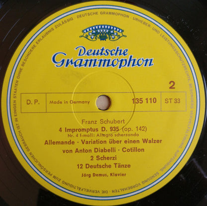 Franz Schubert, Jörg Demus : Impromptus Op. 142 / 12 Deutsche Tänze u.a. (LP, RE)